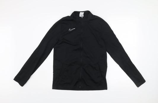 Nike Boys Black Dri-FIT XL Track Jacket Lightweight Full Zip Sports Top