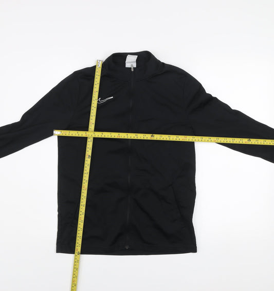 Nike Boys Black Dri-FIT XL Track Jacket Lightweight Full Zip Sports Top
