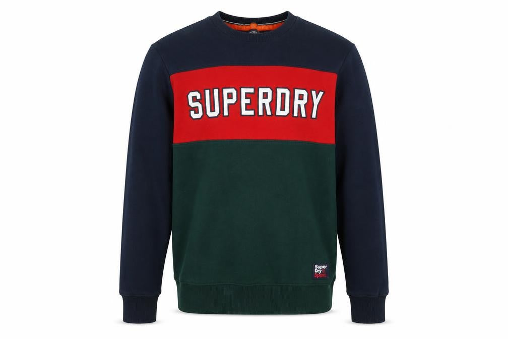 Mens UK S Regular Superdry Multicoloured Pullover Sweatshirt