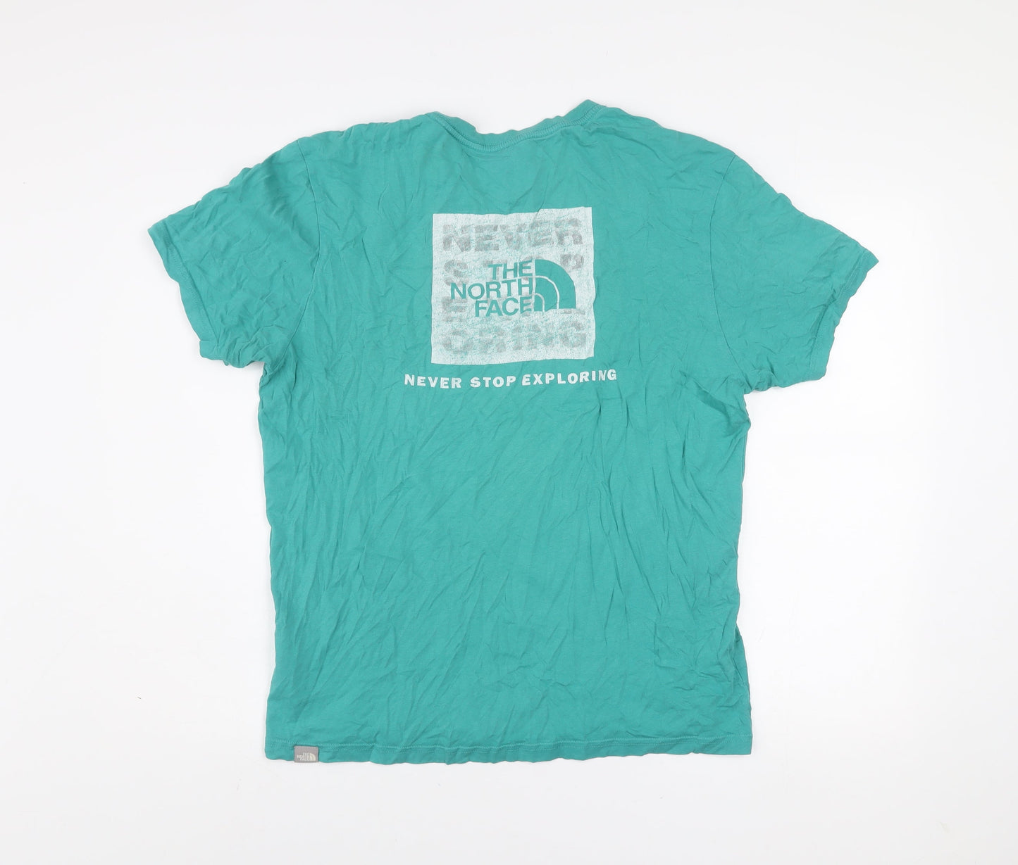 The North Face Men's Green Cotton Graphic Logo T-Shirt Size L