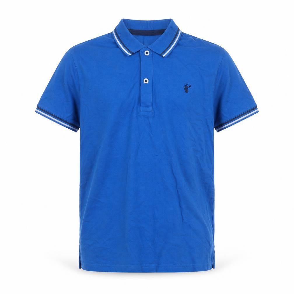 Blue Zoo Boys Blue Polo Shirt 11-12 Years Cotton Short Sleeve Collared Top