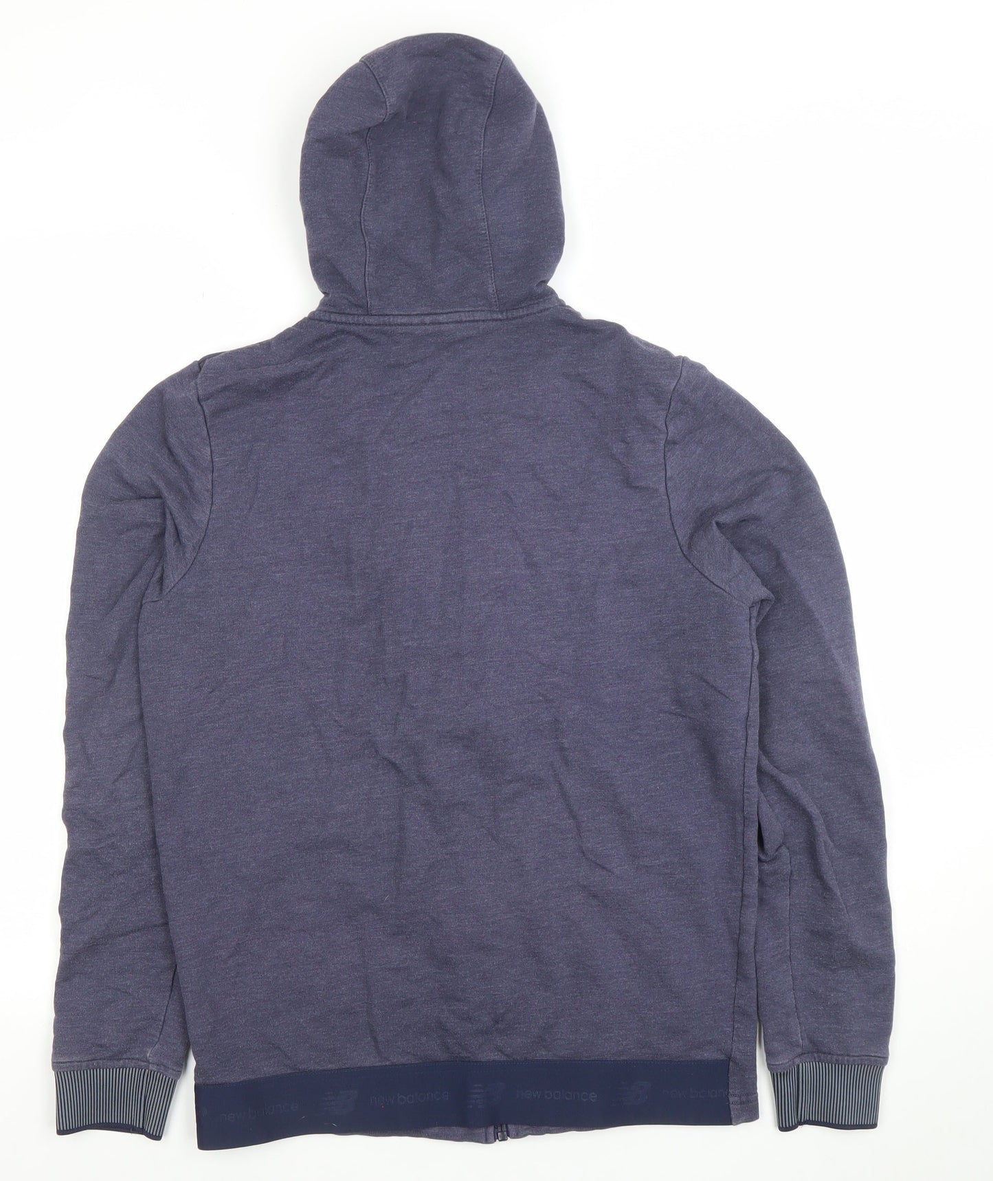 Mens UK S Regular New Balance Blue Full Zip Hoodie