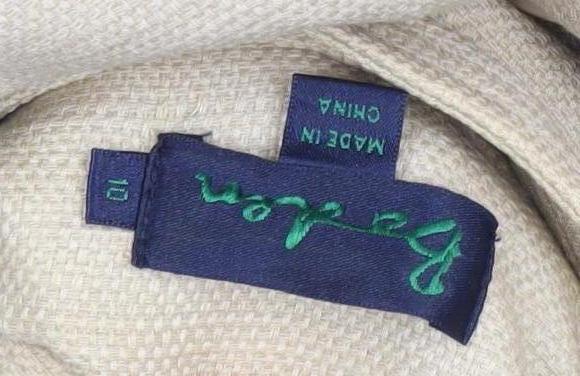 Womens UK Size 8 Regular Boden Beige Cotton Coat