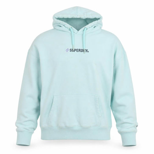 Womens UK M Regular Superdry Blue Pullover Hoodie