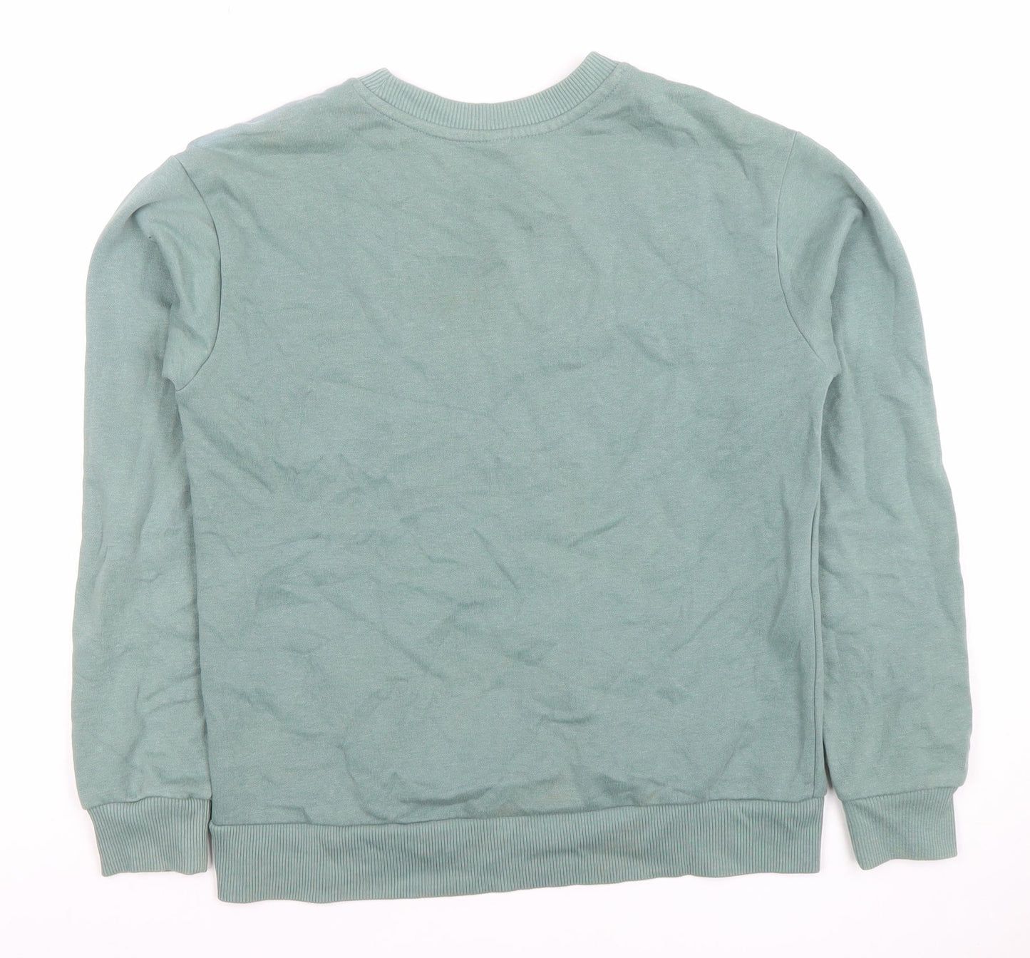 JDY Women’s Green Paris Embroidered Pullover Sweatshirt XS