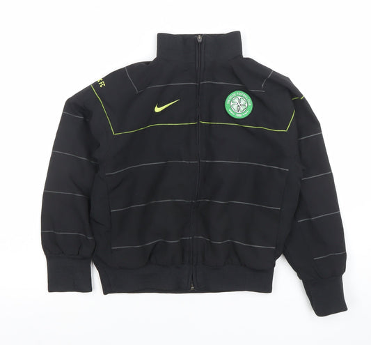 Nike Boys Black Celtic FC Track Jacket XS Full Zip Sportswear