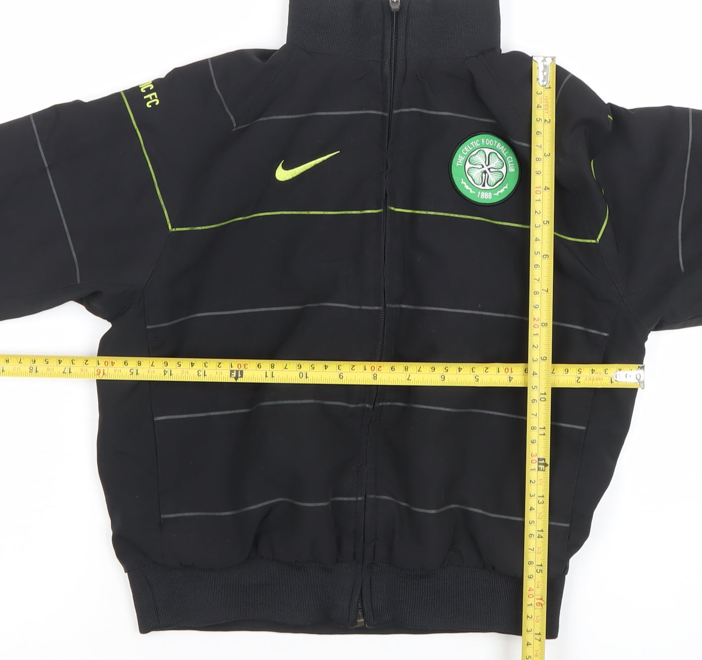Nike Boys Black Celtic FC Track Jacket XS Full Zip Sportswear