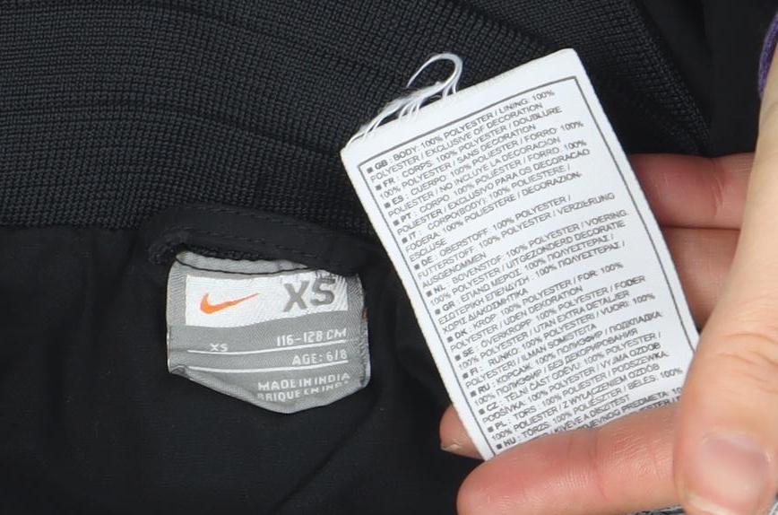 Nike Boys Black Celtic FC Track Jacket XS Full Zip Sportswear