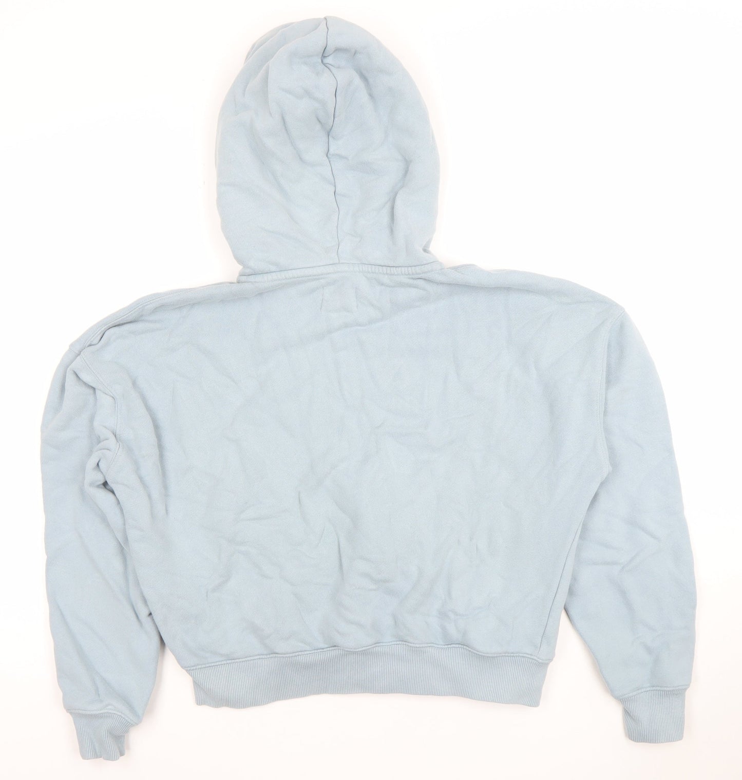 Gym+Coffee Women’s Chalk Blue Full Zip Hoodie Size S Cotton Blend