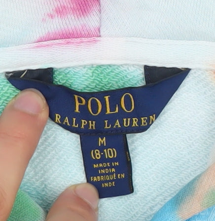 Ralph Lauren Boys Multicoloured Tie-Dye Full Zip Hoodie Size M (8-10)