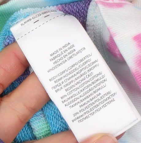 Ralph Lauren Boys Multicoloured Tie-Dye Full Zip Hoodie Size M (8-10)