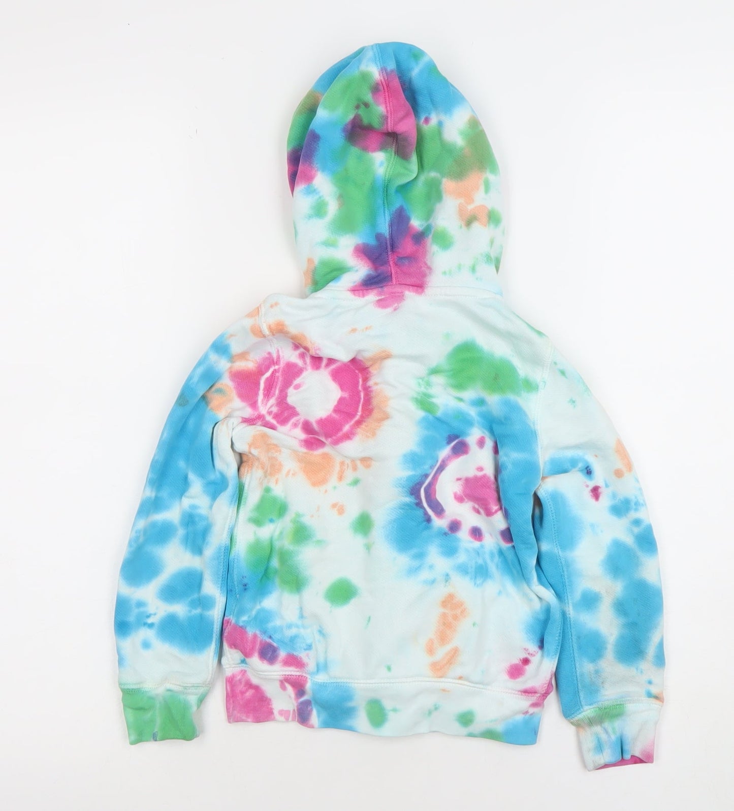 Ralph Lauren Boys Multicoloured Tie-Dye Full Zip Hoodie Size 5 Cotton Blend