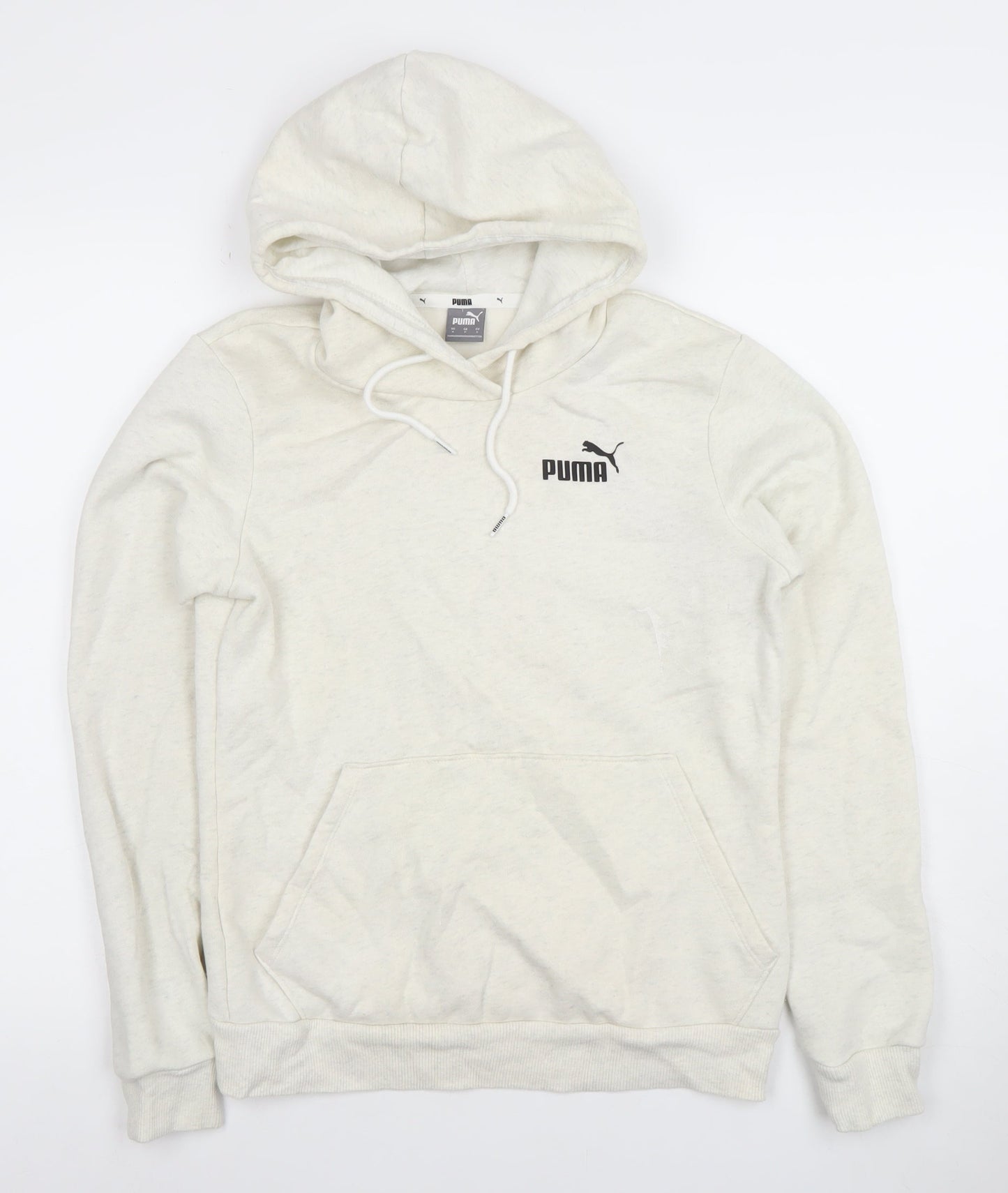 Mens UK S Regular PUMA Ivory Pullover Hoodie