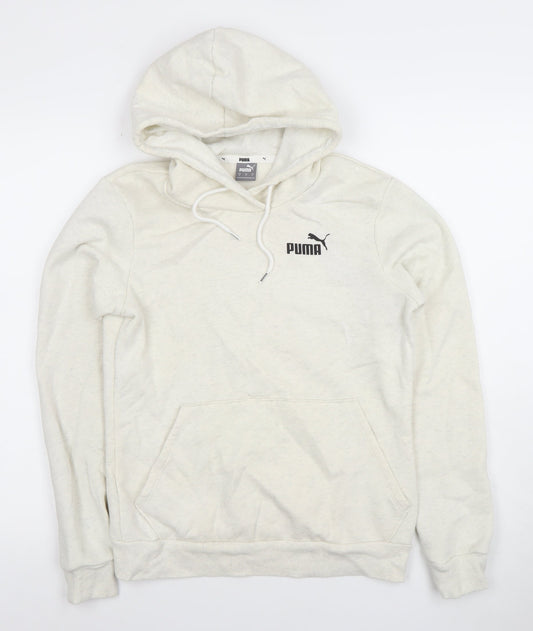 Mens UK S Regular PUMA Ivory Pullover Hoodie