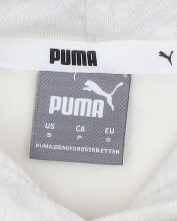 Mens UK S Regular PUMA Ivory Pullover Hoodie