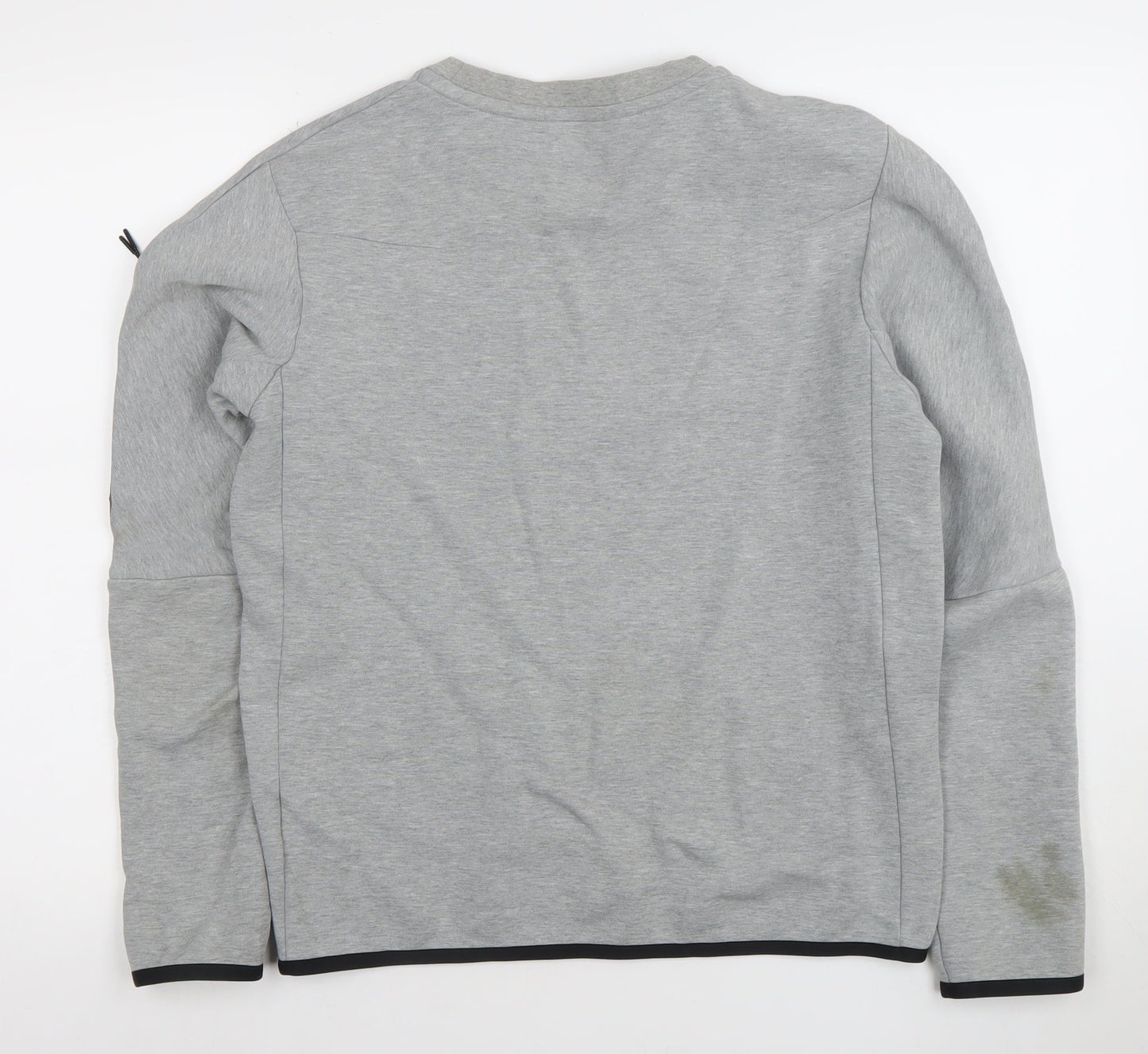 Nike Men's Grey Crew Neck Long Sleeve Logo Sweatshirt S