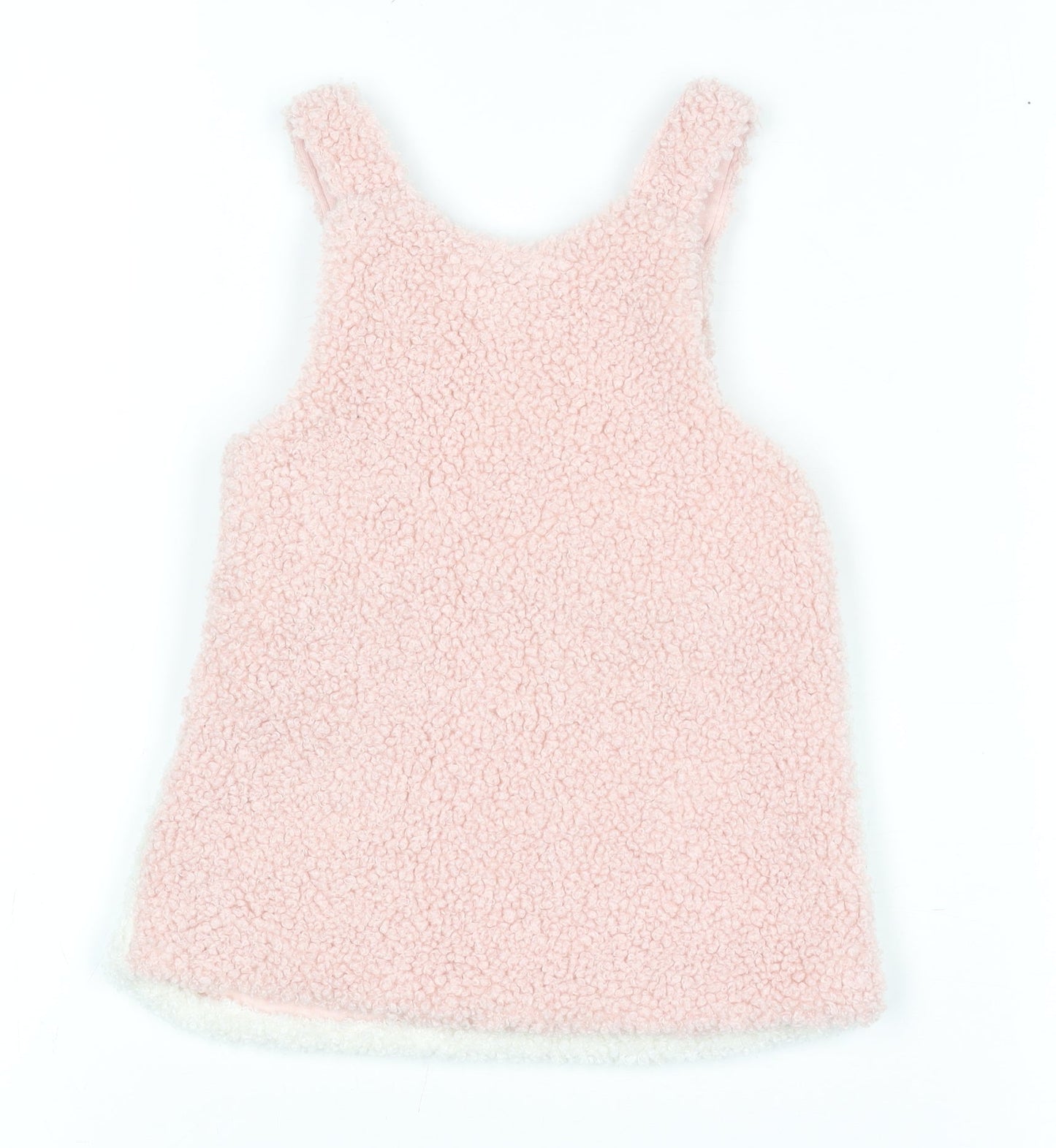 F&F Fred & Flo Pink Unicorn Fleece Sleeveless Pullover Jumper 3-6 Months