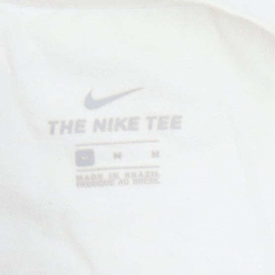 Nike Men's White Long Sleeve Graphic Sports T-Shirt Size M