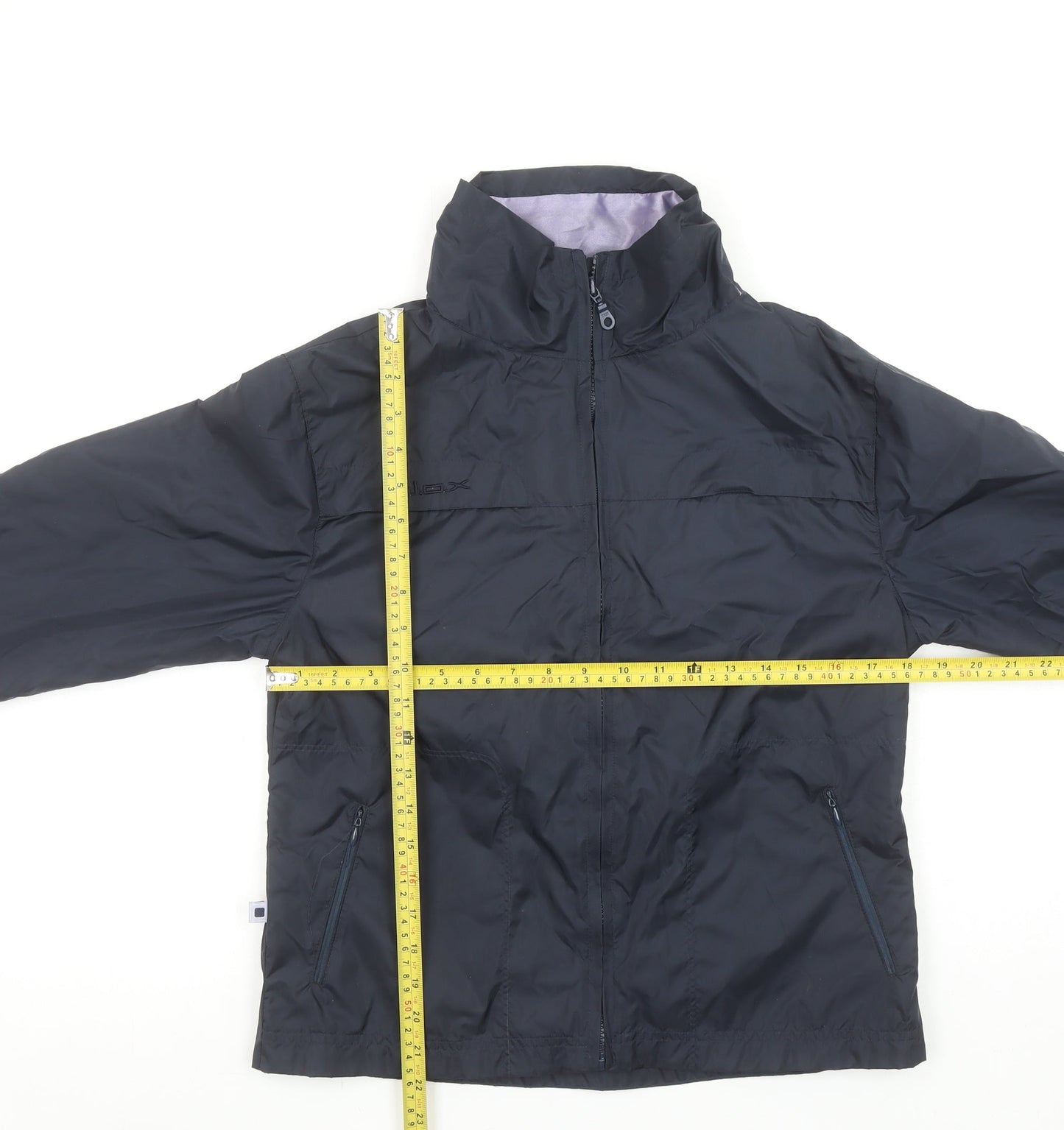 BLOX Womens Blue Lightweight Windbreaker Jacket Size 10