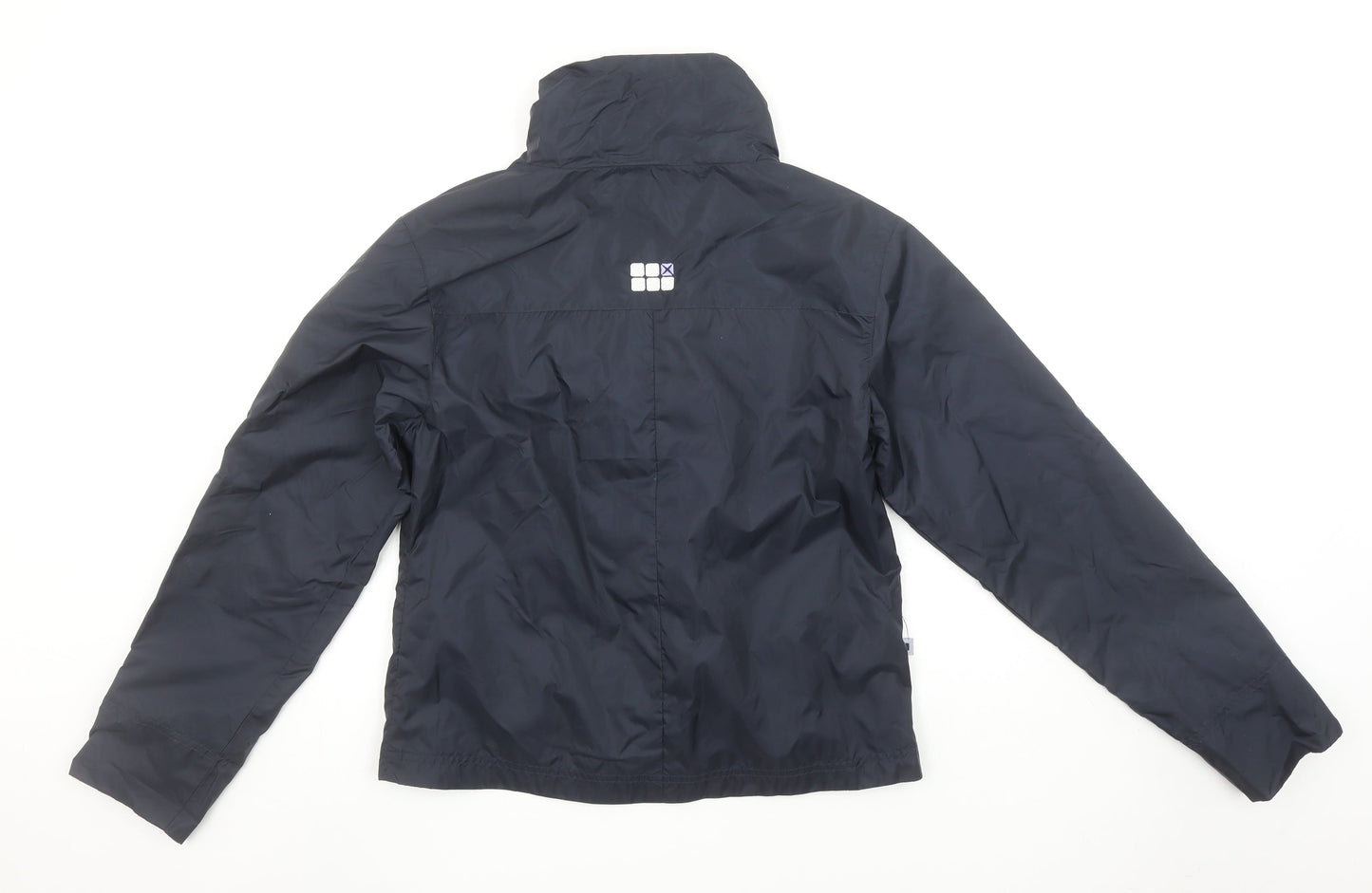 BLOX Womens Blue Lightweight Windbreaker Jacket Size 10