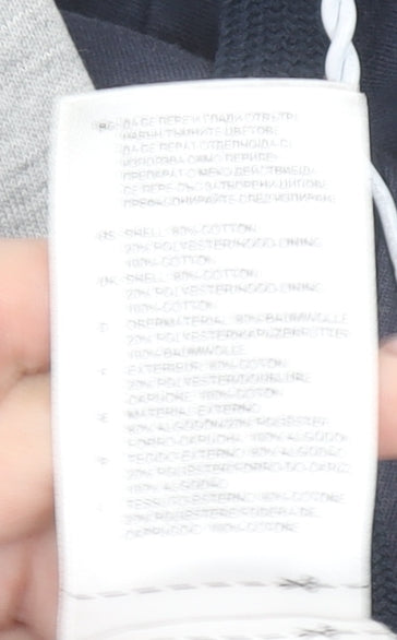 Adidas Men's Grey Full Zip Hoodie Size L Performance Essentials