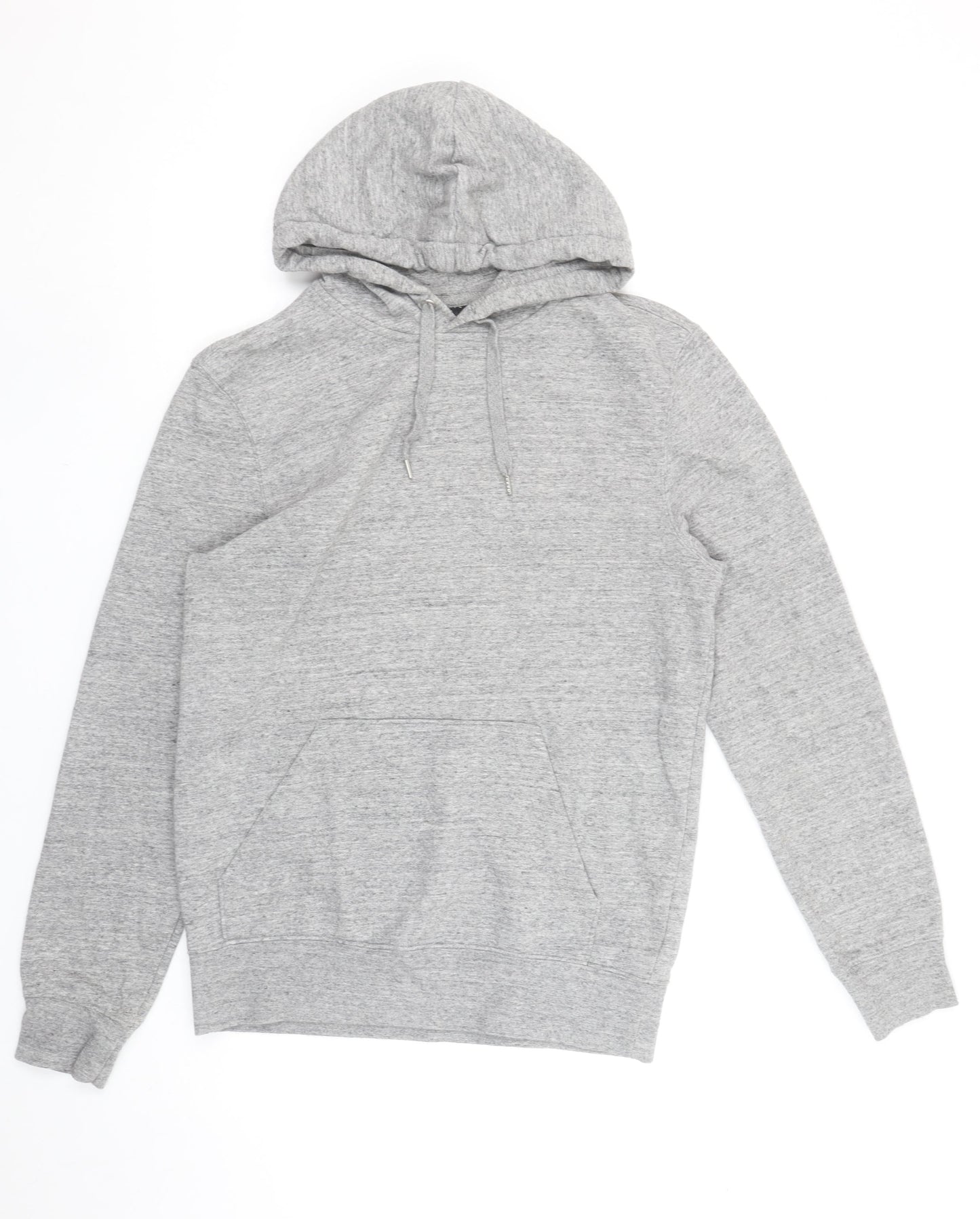 H&M Men's Grey Regular Fit Pullover Hoodie XS Cotton Blend