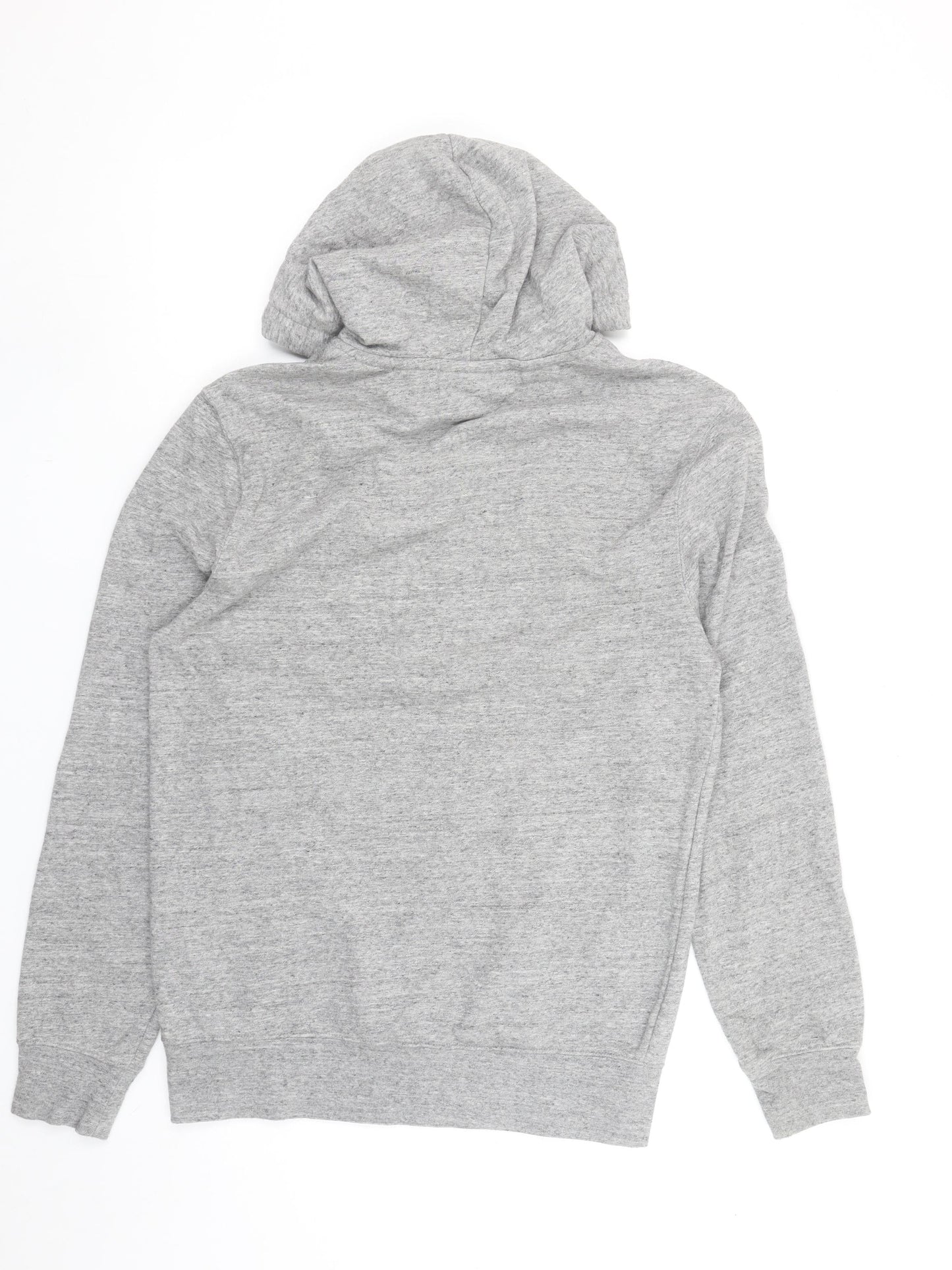 H&M Men's Grey Regular Fit Pullover Hoodie XS Cotton Blend