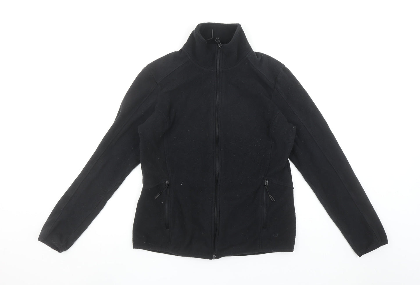 Marks and Spencer Women’s Black Fleece Zip Jacket Size 10