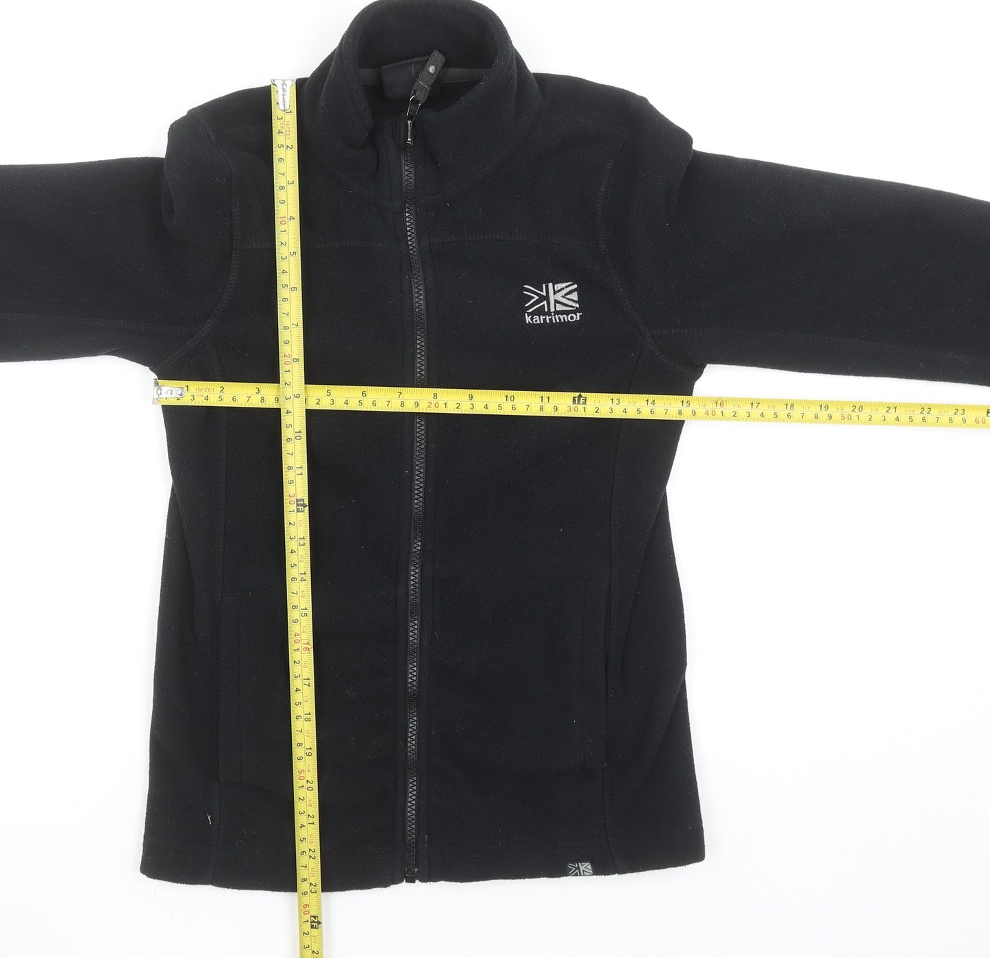 Karrimor Boys Black Fleece Full Zip Jacket 11-12 Years Regular Fit Outdoor
