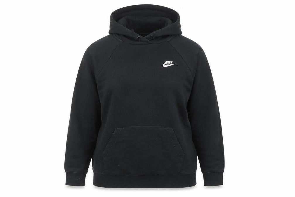 Womens UK L Regular Nike Black Pullover Hoodie