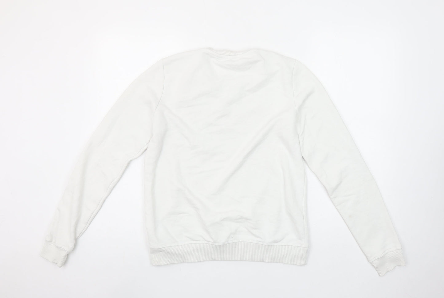 Womens UK S Regular Tommy Hilfiger White Pullover Sweatshirt
