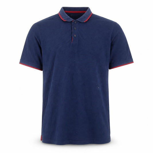Mountain Warehouse Men's Blue XL Organic Cotton Polo Shirt