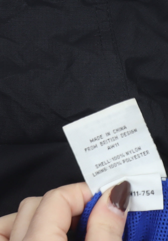 Superdry Men’s Black 2XL Windbreaker Jacket with Logo Detail