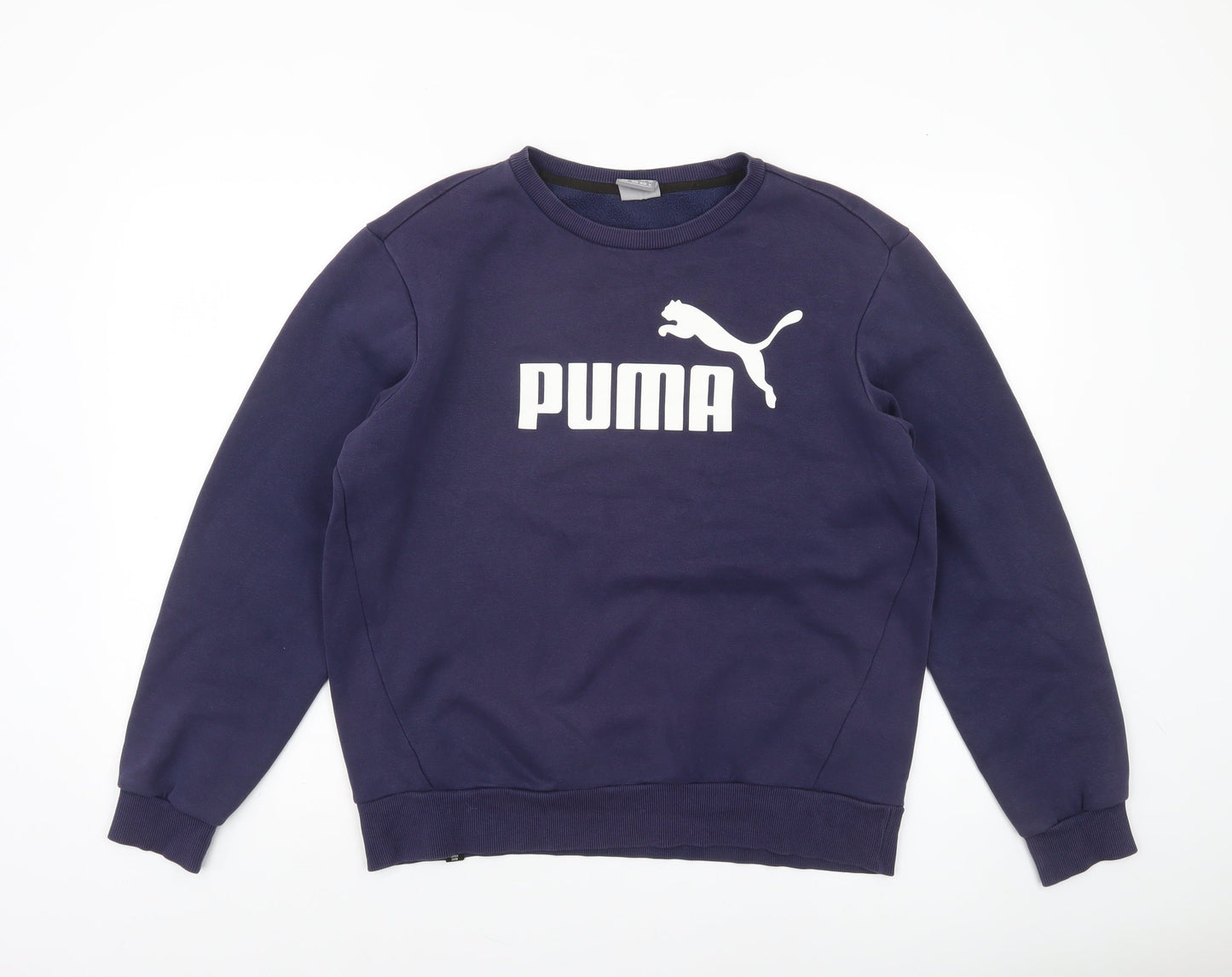 Mens UK M Regular PUMA Blue Pullover Sweatshirt