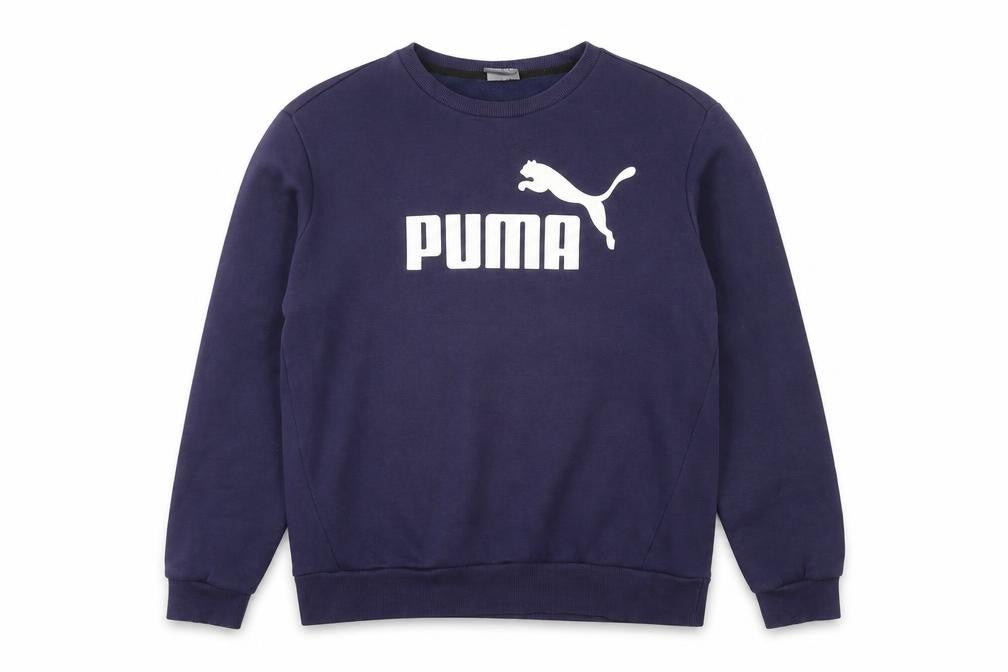 Mens UK M Regular PUMA Blue Pullover Sweatshirt