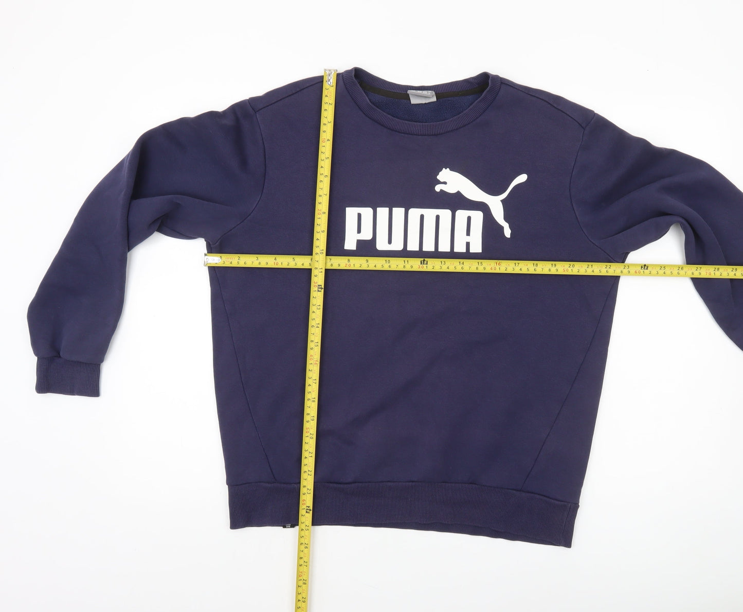 Mens UK M Regular PUMA Blue Pullover Sweatshirt