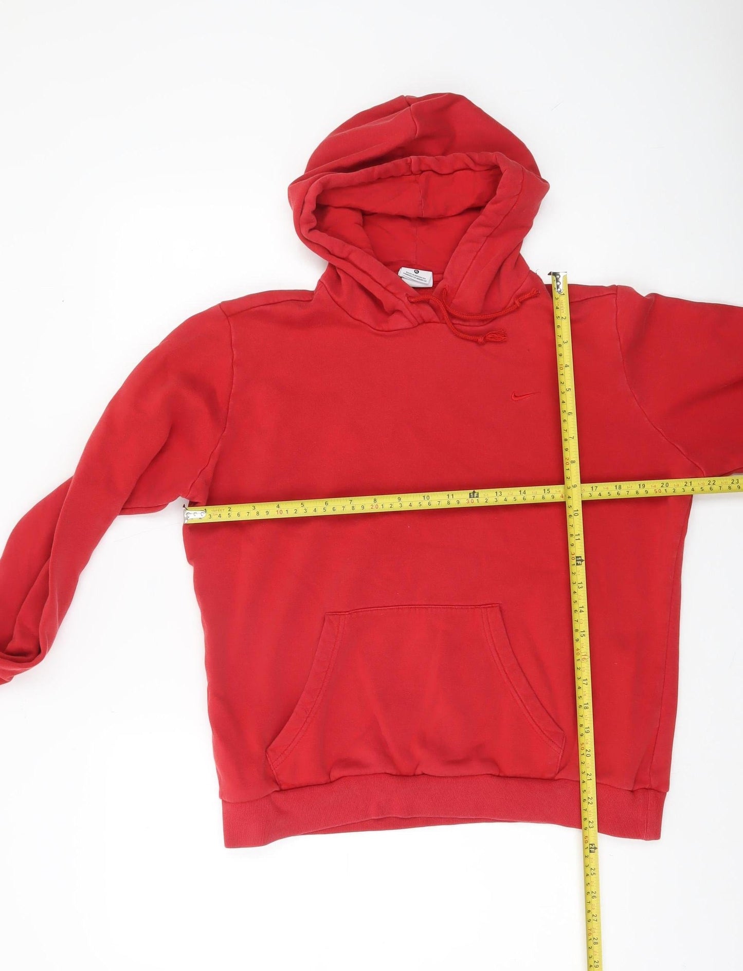 Nike Women's Red Pullover Hoodie XL Cotton Blend Casual Sweatshirt