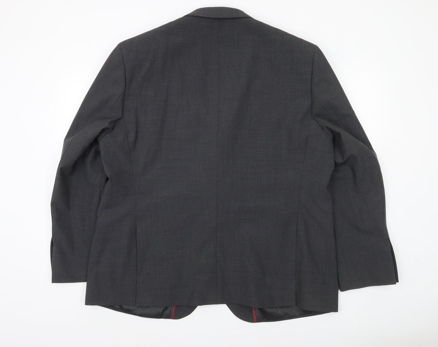 Marks and Spencer Men's Grey Wool Blend 3XL Short Formal Blazer Jacket