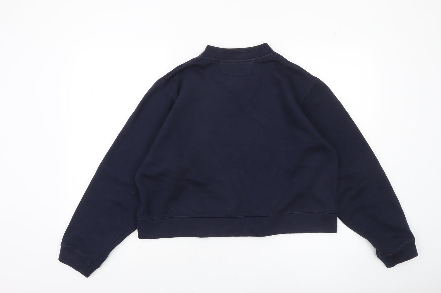 Diadora Women's Navy Blue V-Neck Pullover Sweatshirt Size 14