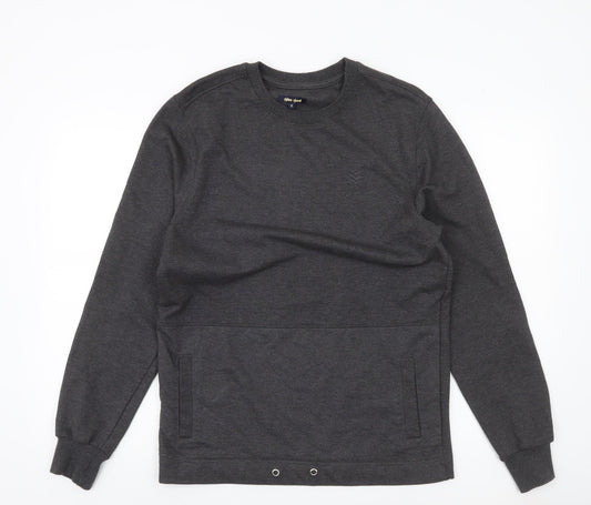 Gio-Goi Mens Grey Small Crew Neck Pullover Sweatshirt
