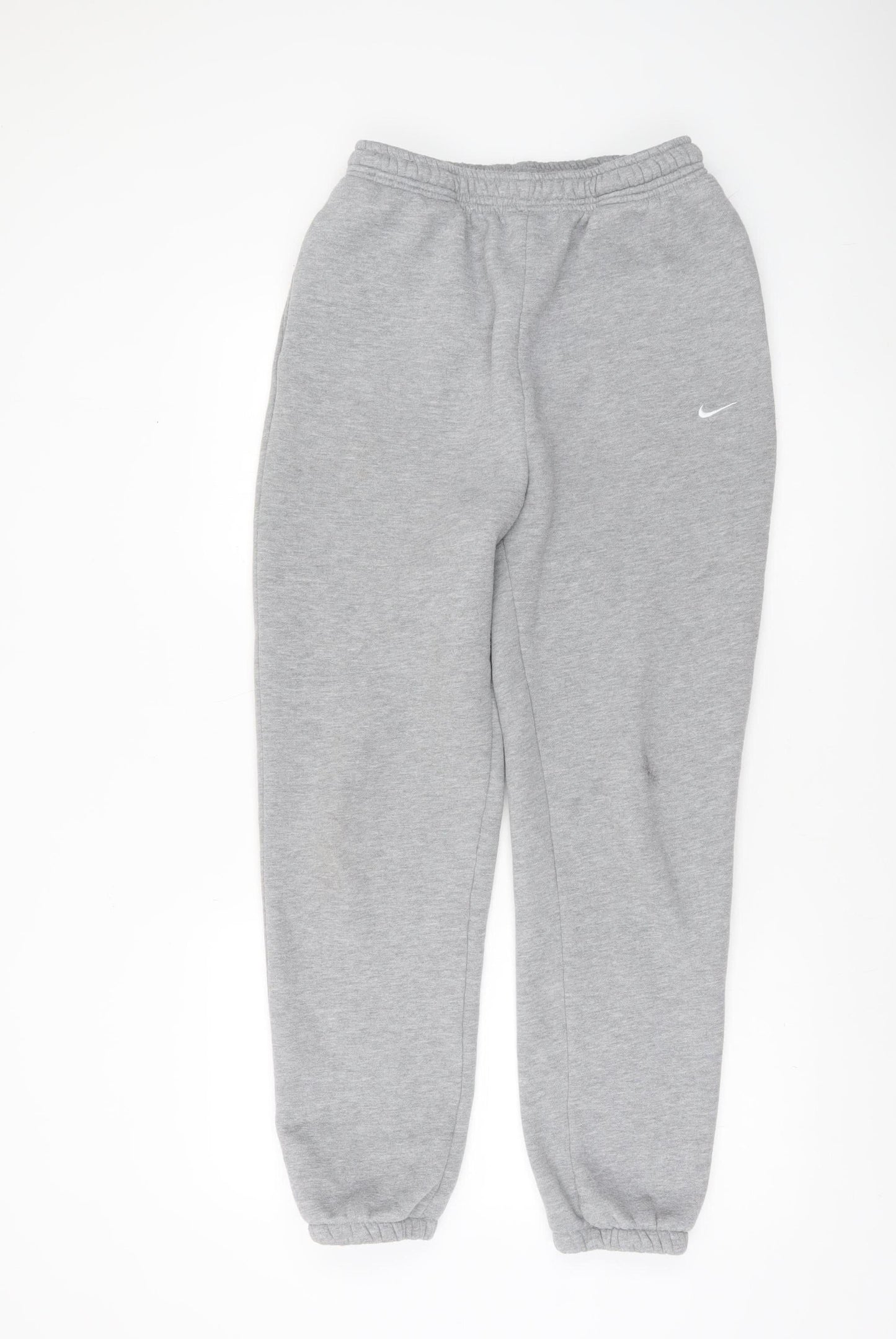 Nike Men's Grey Cotton Fleece Sweatpants M Regular Fit