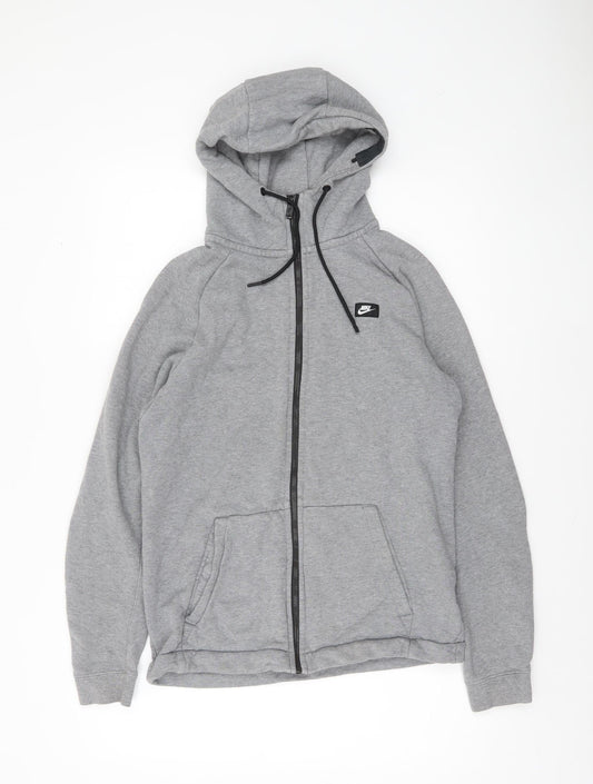 Nike Men's Grey Full Zip Hoodie Size S Regular Fit
