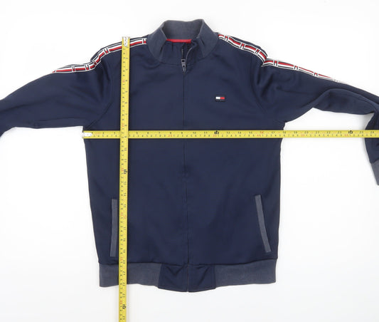 Tommy Hilfiger Boys Blue 152 Track Jacket with Logo Trim
