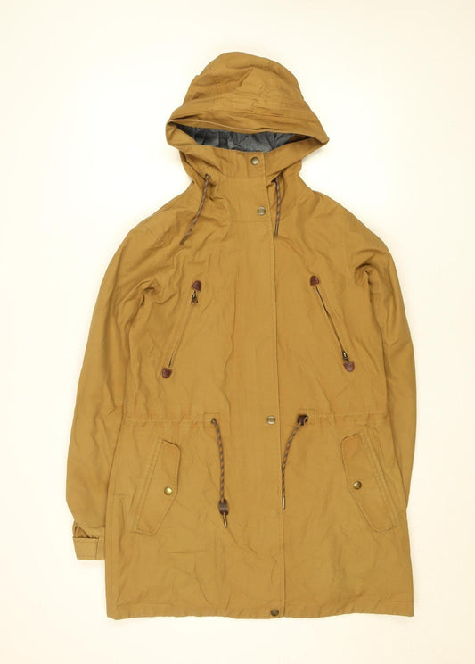 Womens UK Size 8 Regular FatFace Brown Cotton Blend Jacket