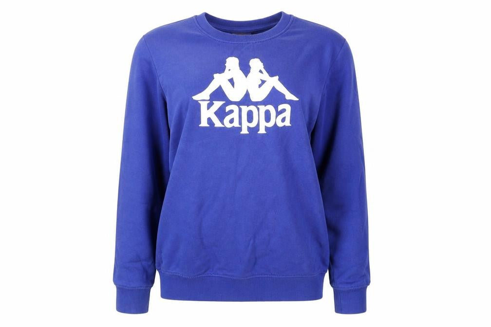 Womens UK M Regular Kappa Blue Pullover Sweatshirt