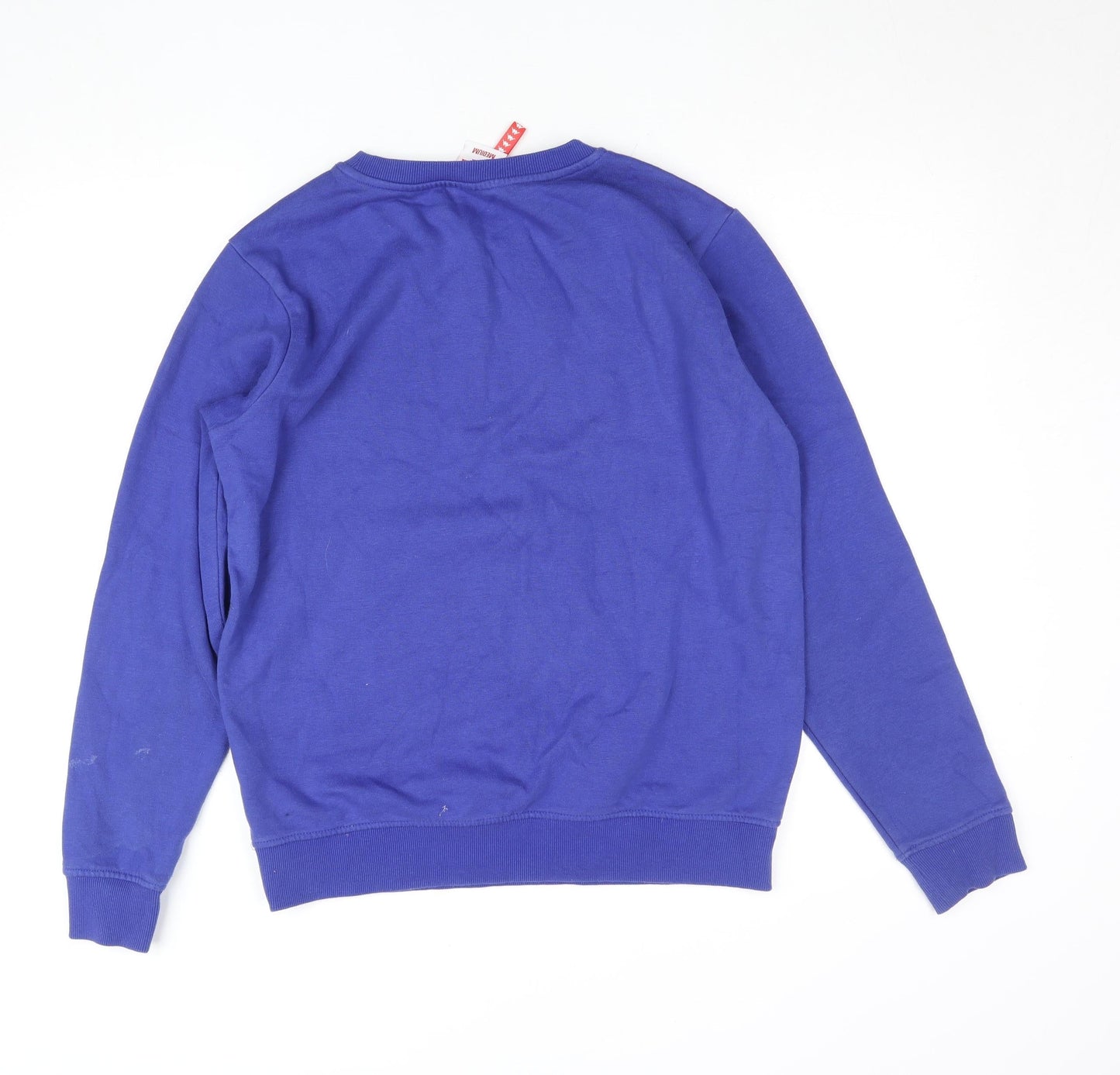 Kappa Women Blue Medium Logo Crew Neck Pullover Sweatshirt