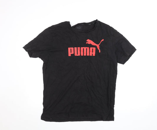 Mens UK Size S PUMA Black  Cotton T-Shirt
