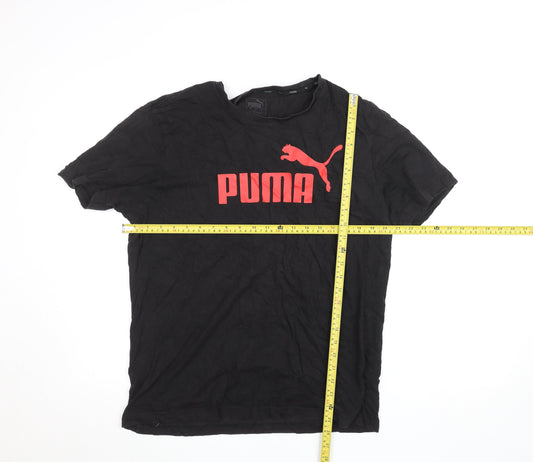 Mens UK Size S PUMA Black  Cotton T-Shirt