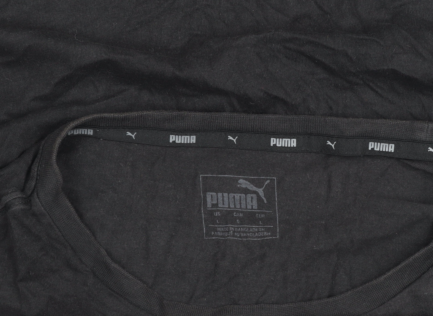Mens UK Size S PUMA Black  Cotton T-Shirt