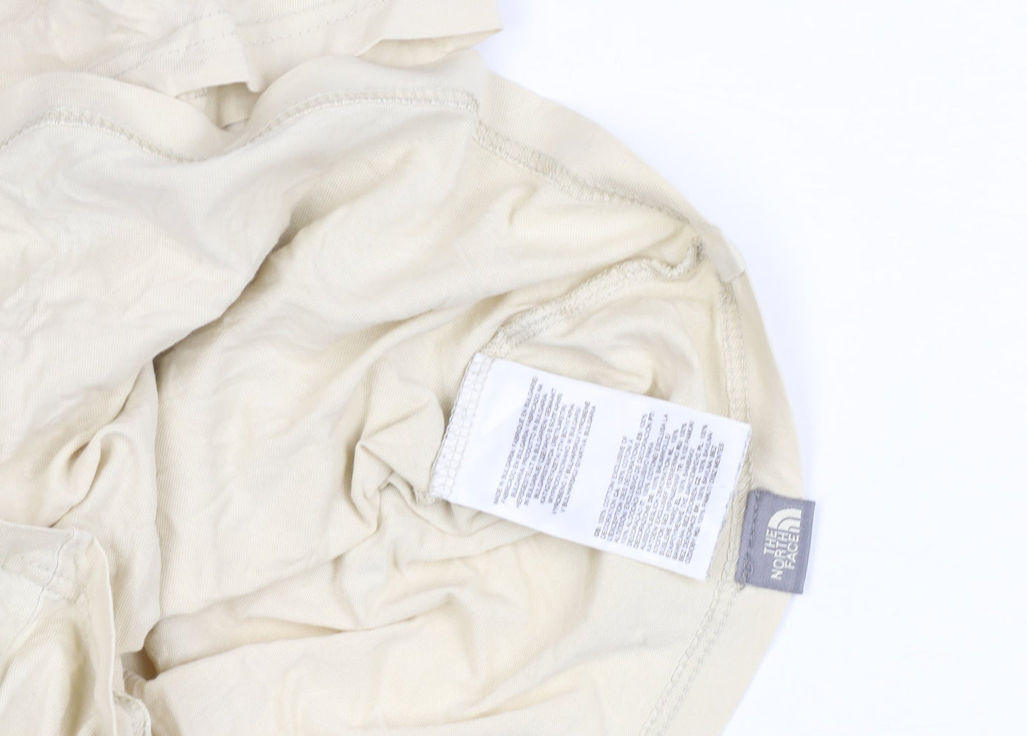 The North Face Men's Beige Cotton Jersey Short Sleeve T-Shirt XS